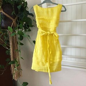 Crewcuts | Yellow Summer Sleeveless Chic Dress